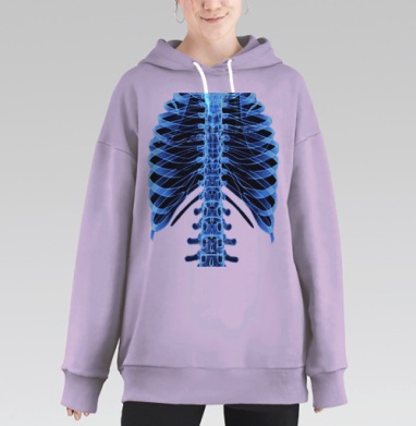 Рентген, Hoodie Long Oversize Fiolet