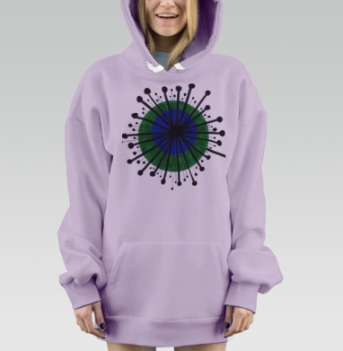 Росянка, Hoodie Mjhigh Dig Mel, Fiolet, утепленная