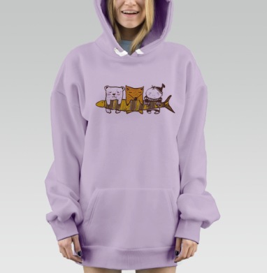 Рыбачки, Hoodie Mjhigh Dig Mel, Fiolet, утепленная