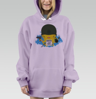 РЫБАКА НЕ ВИДЕЛИ?, Hoodie Mjhigh Dig Mel, Fiolet, утепленная