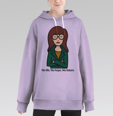 Самоделка, Hoodie Long Oversize Fiolet