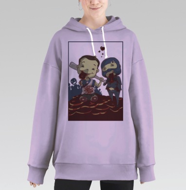 Самоделка, Hoodie Long Oversize Fiolet