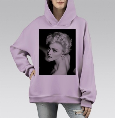 Самоделка, Hoodie Mono Fiolet, оверсайз, утепленная