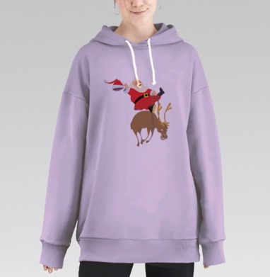 santha rodeo / Родео Санты, Hoodie Long Oversize Fiolet