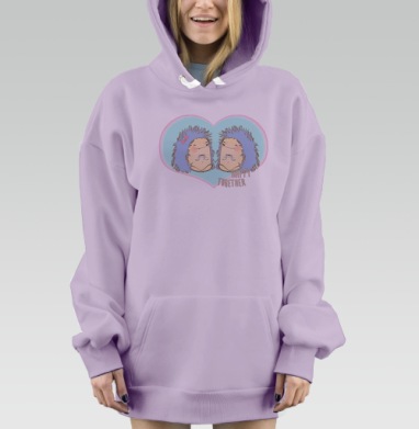 Счастливы вместе, Hoodie Mjhigh Dig Mel, Fiolet, утепленная