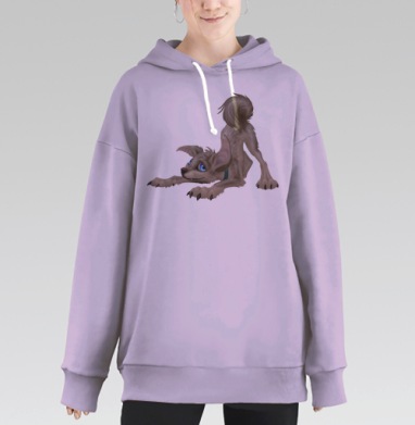 Щенок, Hoodie Long Oversize Fiolet