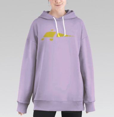 Скоростной экспресс технологический прогресс вектора развития, Hoodie Long Oversize Fiolet