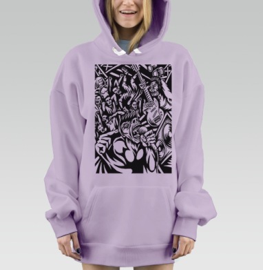 Слэм, Hoodie Mjhigh Dig Mel, Fiolet, утепленная