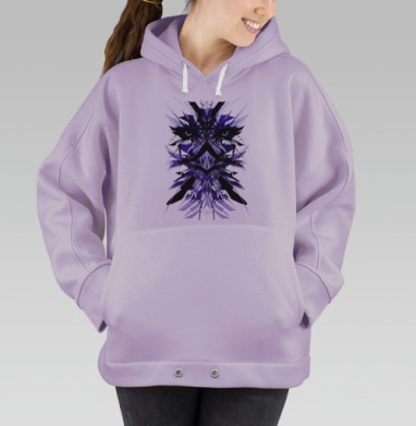 smrt / Смарт, Hoodie Oversize Fiolet