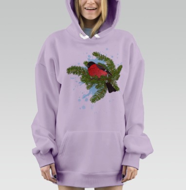 Снегирь, Hoodie Mjhigh Dig Mel, Fiolet, утепленная