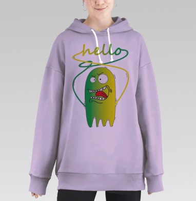 сопля, Hoodie Long Oversize Fiolet