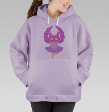 Сова-балерина, Hoodie Oversize Fiolet