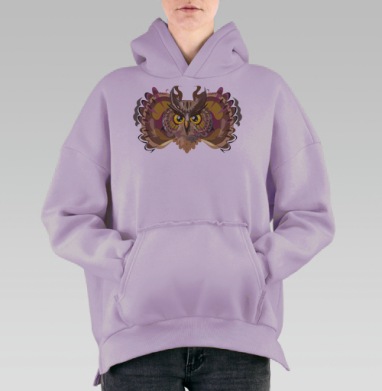 Совушка СОВА, Hoodie Oversize Fiolet, утепленная