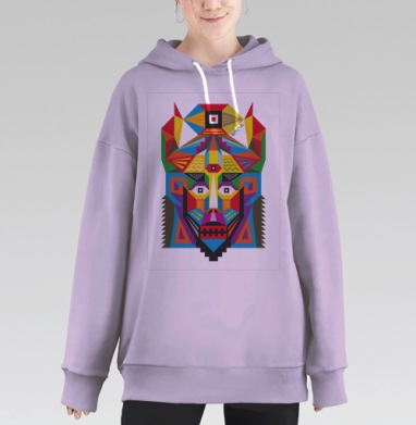 Spirit / Дух, Hoodie Long Oversize Fiolet