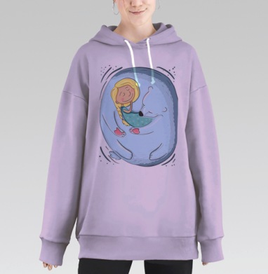 Спящие, Hoodie Long Oversize Fiolet