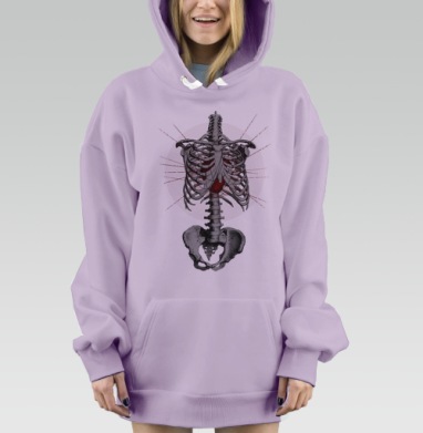 Свет сердца, Hoodie Mjhigh Dig Mel, Fiolet, утепленная