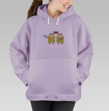 свин, Hoodie Oversize Fiolet