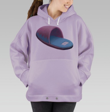 Тапок (Живая Азбука), Hoodie Oversize Fiolet