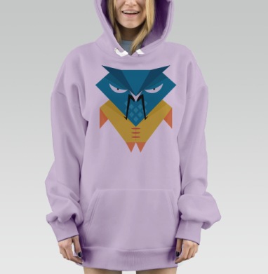 The Owls are not what they seem / Совы не то, чем они кажутся, Hoodie Mjhigh Dig Mel, Fiolet, утепленная