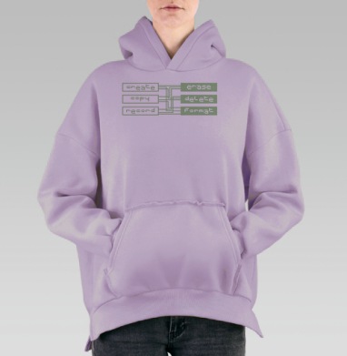 Управление данными Создание и уничтожение команд жизненного цикла, Hoodie Oversize Fiolet, утепленная