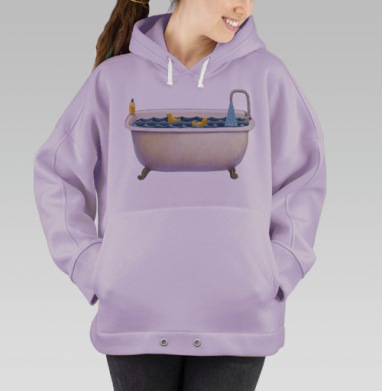 Ванна (Живая Азбука), Hoodie Oversize Fiolet
