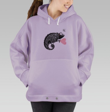 Весёлый хамелеон, Hoodie Oversize Fiolet