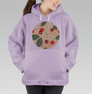 Вишневый сад, Hoodie Oversize Fiolet