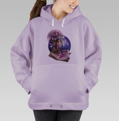 Волшебное дерево жизни: фантазия и судьба в искусстве, Hoodie Oversize Fiolet