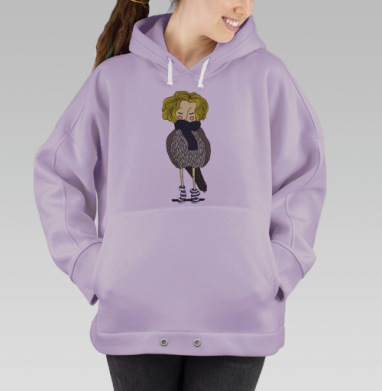 Воробушек, Hoodie Oversize Fiolet