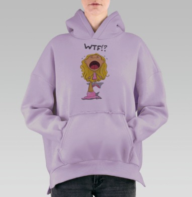 WTF!? / Что за...!?, Hoodie Oversize Fiolet, утепленная