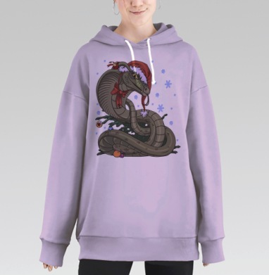 хитрый змий, Hoodie Long Oversize Fiolet