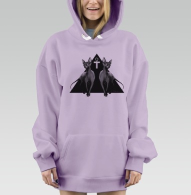 Я - Мистический, Hoodie Mjhigh Dig Mel, Fiolet, утепленная