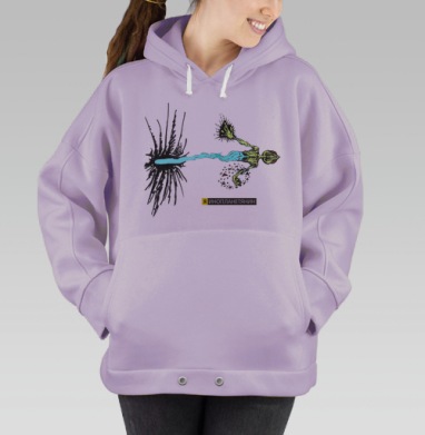 Я ИНОПЛАНЕТЯНИН, Hoodie Oversize Fiolet