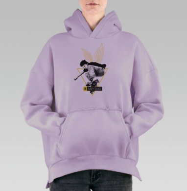 Я МЕЧТАЮ, Hoodie Oversize Fiolet, утепленная