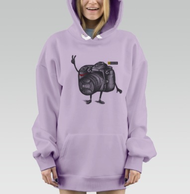 Я Nikon, Hoodie Mjhigh Dig Mel, Fiolet, утепленная