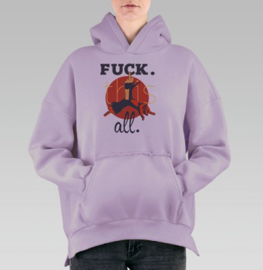 Ярость, Hoodie Oversize Fiolet, утепленная