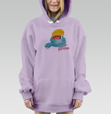 Забавный красный шар в зимней одежде с гаджетом, Hoodie Mjhigh Dig Mel, Fiolet, утепленная