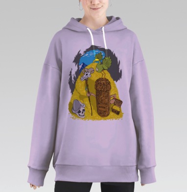 Золото ацтеков, Hoodie Long Oversize Fiolet
