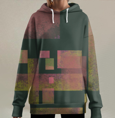 Сумрачный город., Hoodie Long Oversize 3D