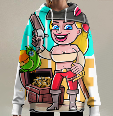 Арт арт т, Hoodie Long Oversize 3D