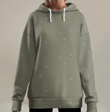 Узор на зеленом фоне. - Магазин футболок mastoidishka - Дизайнерские принты
