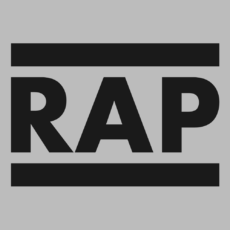 Наклейка RAP с минималистичным графичным акцентом - Купить футболки победителей, Новинки, страница 62 