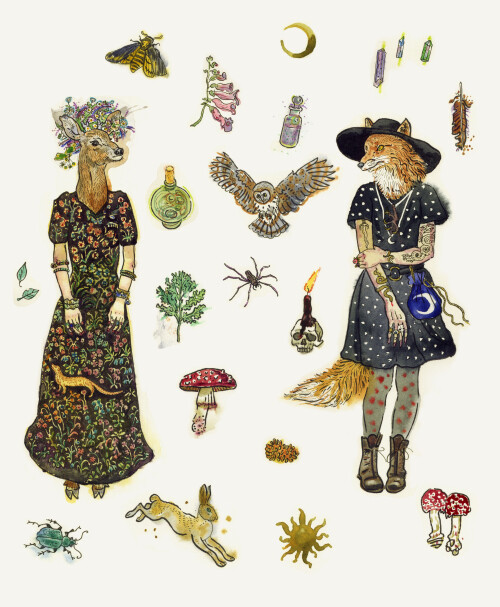Forest witches fashion. / Мода лесных ведьм - Магазин футболок electrorain