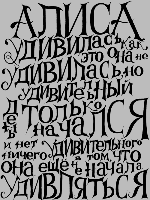 Алиса: Волшебство удивления в готическом шрифте - Принты для девушек, страница 7 