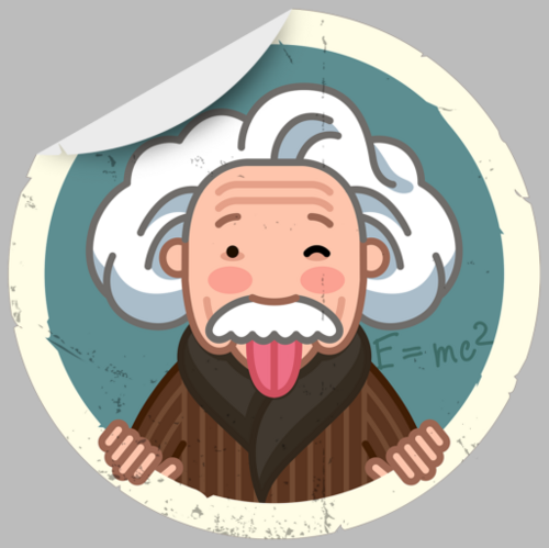 Веселый Эйнштейн с языком и формулой E=mc² - Принты для парней, страница 11 