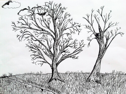 Two trees / Два дерева - Магазин футболок freakytanart - Дизайнерские принты