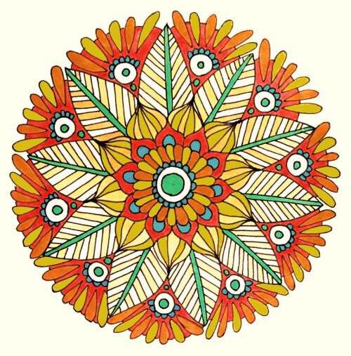Orange flower / Оранжевый цветок - Магазин футболок freakytanart - Дизайнерские принты