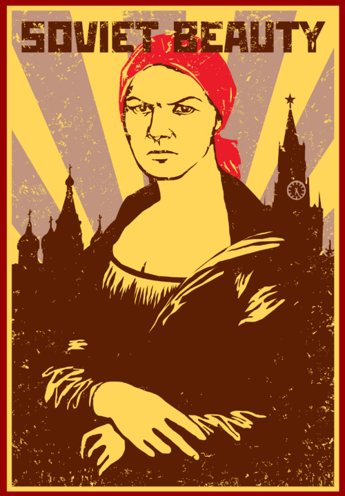 Советская красавица в стиле советских плакатов SOVIET BEAUTY - Принты для парней, страница 26 