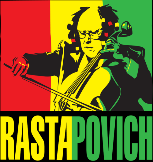 Эклектичный виолончелист в дредах на раста фоне RASTAPOVICH РАСТАПОВИЧ портрет - Принты для парней, страница 25 