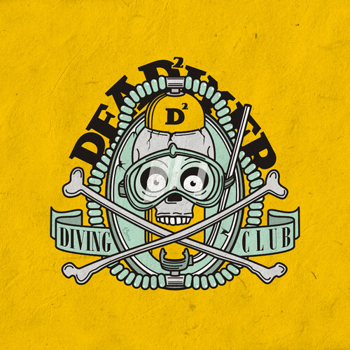 Ретро логотип с черепом и аквалангом Dead Diver / Мёртвый Дайвер DEAD DIVER CLUB - Принты для парней, страница 24 
